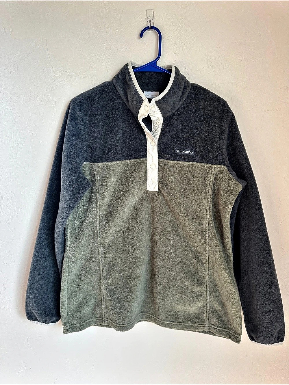 Columbia Color Block Fleece Pullover Large